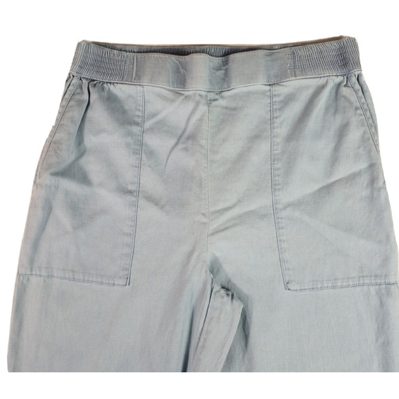 H by Halston Women’s Light Blue Joggers Pull On Pants Pockets Size 0 - Picture 3 of 7